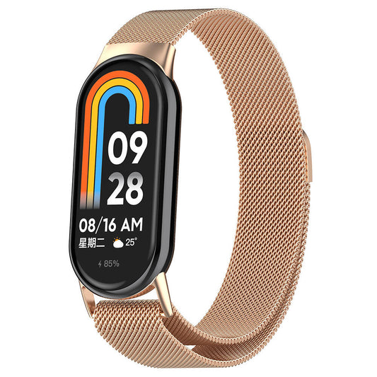 Xiaomi Smart Band 8 Zore KRD-01 Metal Strap Rose Gold