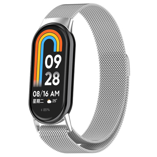 Xiaomi Smart Band 8 Zore KRD-01 Metal Strap Silver