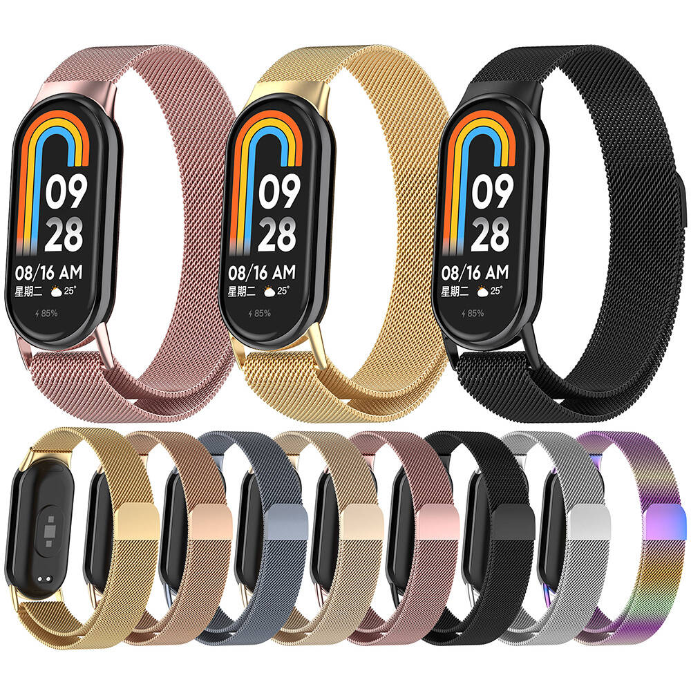 Xiaomi Smart Band 8 Zore KRD-01 Metal Strap Silver