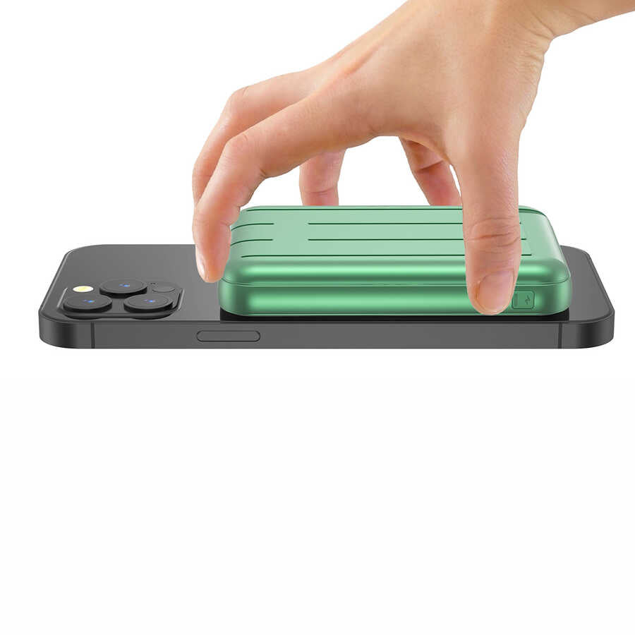 Xipin T113 10000 Mah M-safe Powerbank Yeşil