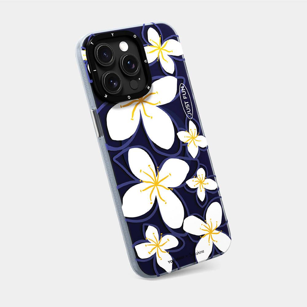 Apple iPhone 15 Pro Max Case M-safe Charging Feature Sunshine Design Youngkit Smile Series Cover Navy Blue 
