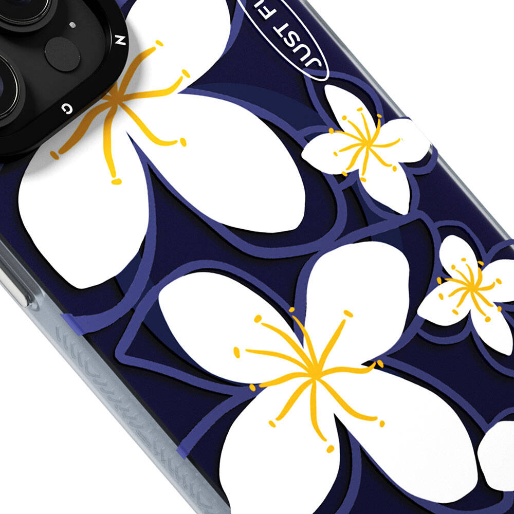 Apple iPhone 15 Pro Max Case M-safe Charging Feature Sunshine Design Youngkit Smile Series Cover Navy Blue 