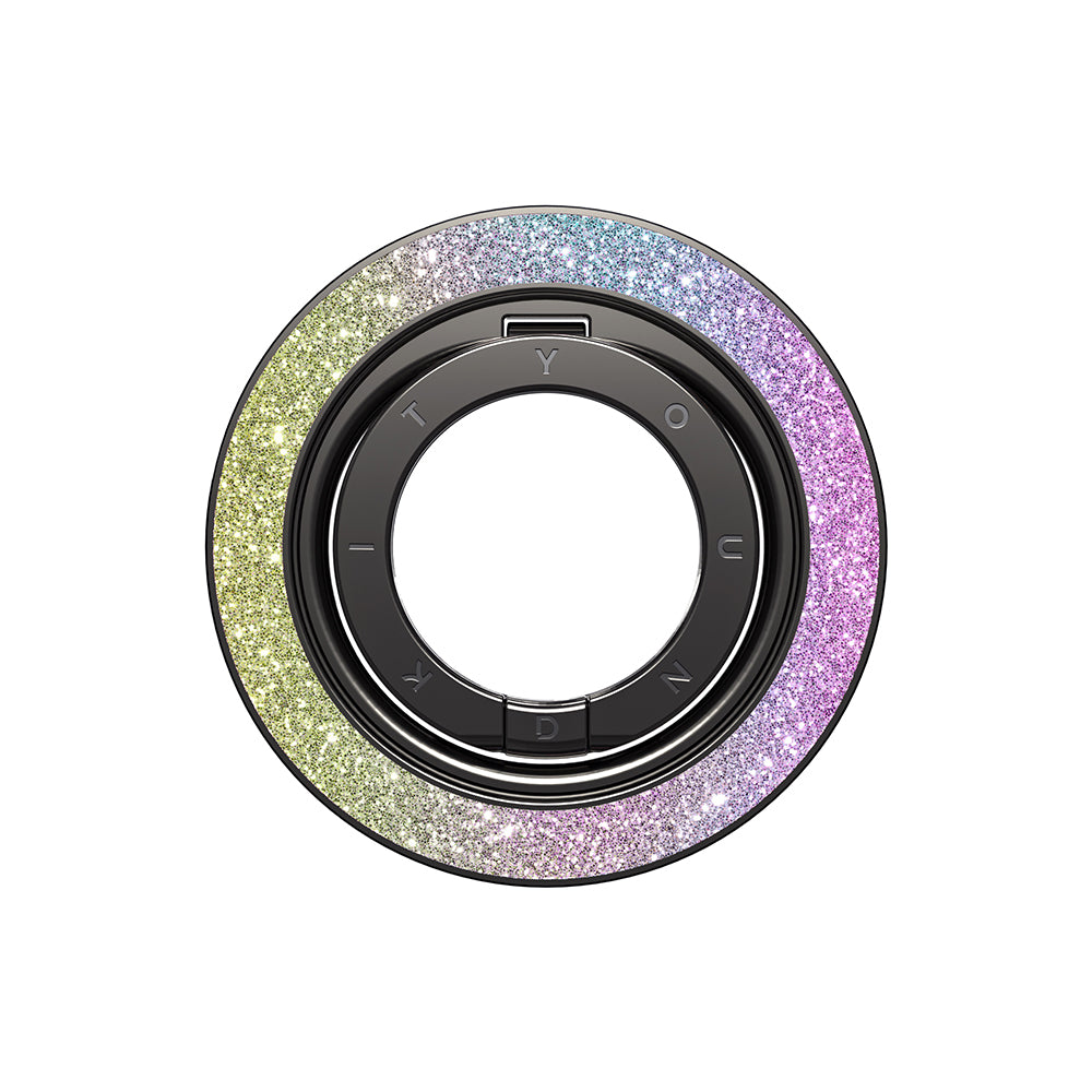 Youngkit Colorful Serisi Double Magnetik Ring Stand Telefon Tutucu Siyah