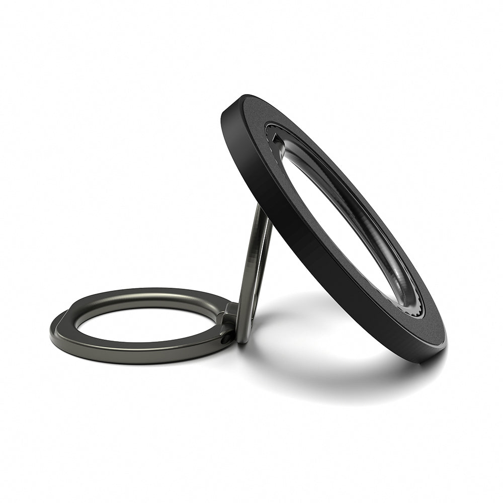 Youngkit Colorful Serisi Double Magnetik Ring Stand Telefon Tutucu Siyah