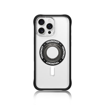 Youngkit Magnetik 360 Derece Dönebilen Double Ring Serisi Parmak Ring Stand Turuncu