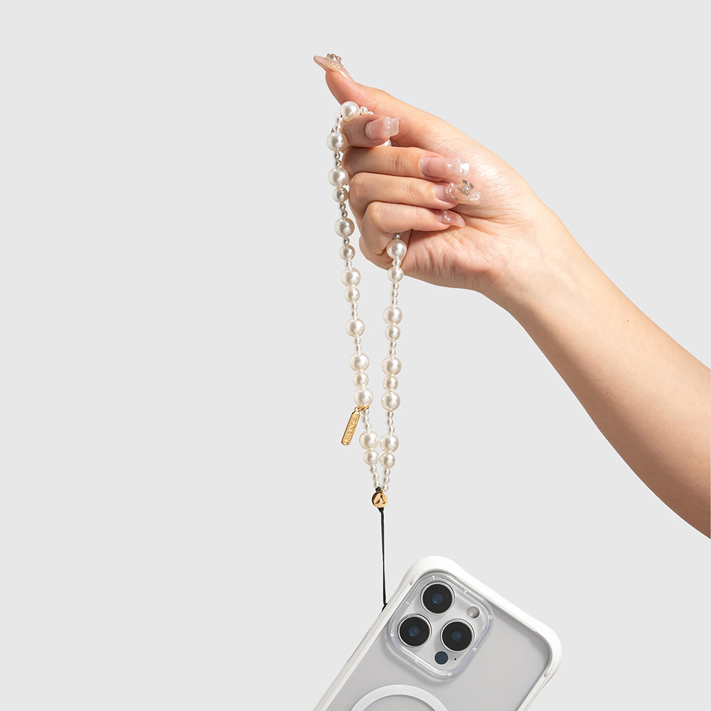 Youngkit Pearl Serisi İnci Tasarımlı Telefon Askı İpi 40cm Gold