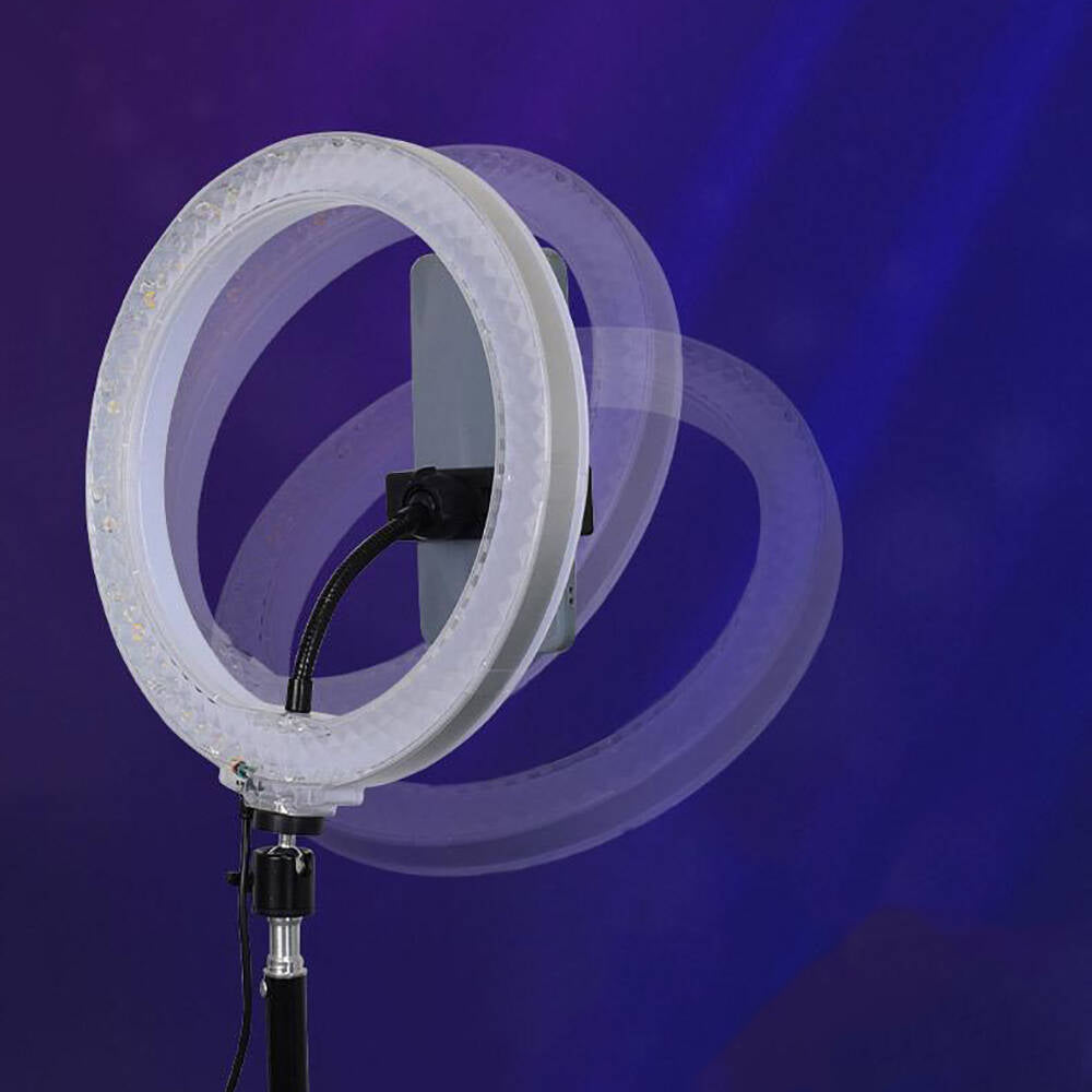 Zore 3D-36 36cm Canlı Yayın ve Ambiyans RGB Led Ring Light Siyah