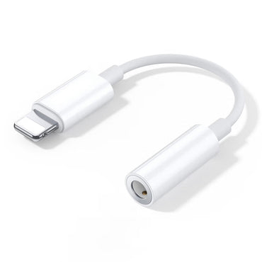 Zore AC-04 Lightning to 3.5mm Aux Converter Audio Adapter White 