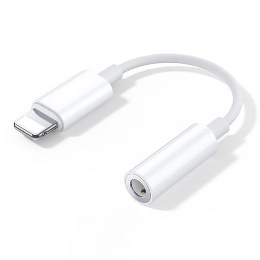 Zore AC-04 Lightning to 3.5mm Aux Converter Audio Adapter White 