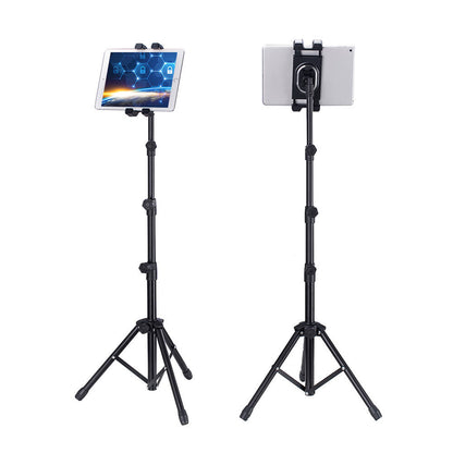 Zore ADV-306 Dört Kademeli Tablet ve Telefon Tutuculu Tripod Siyah