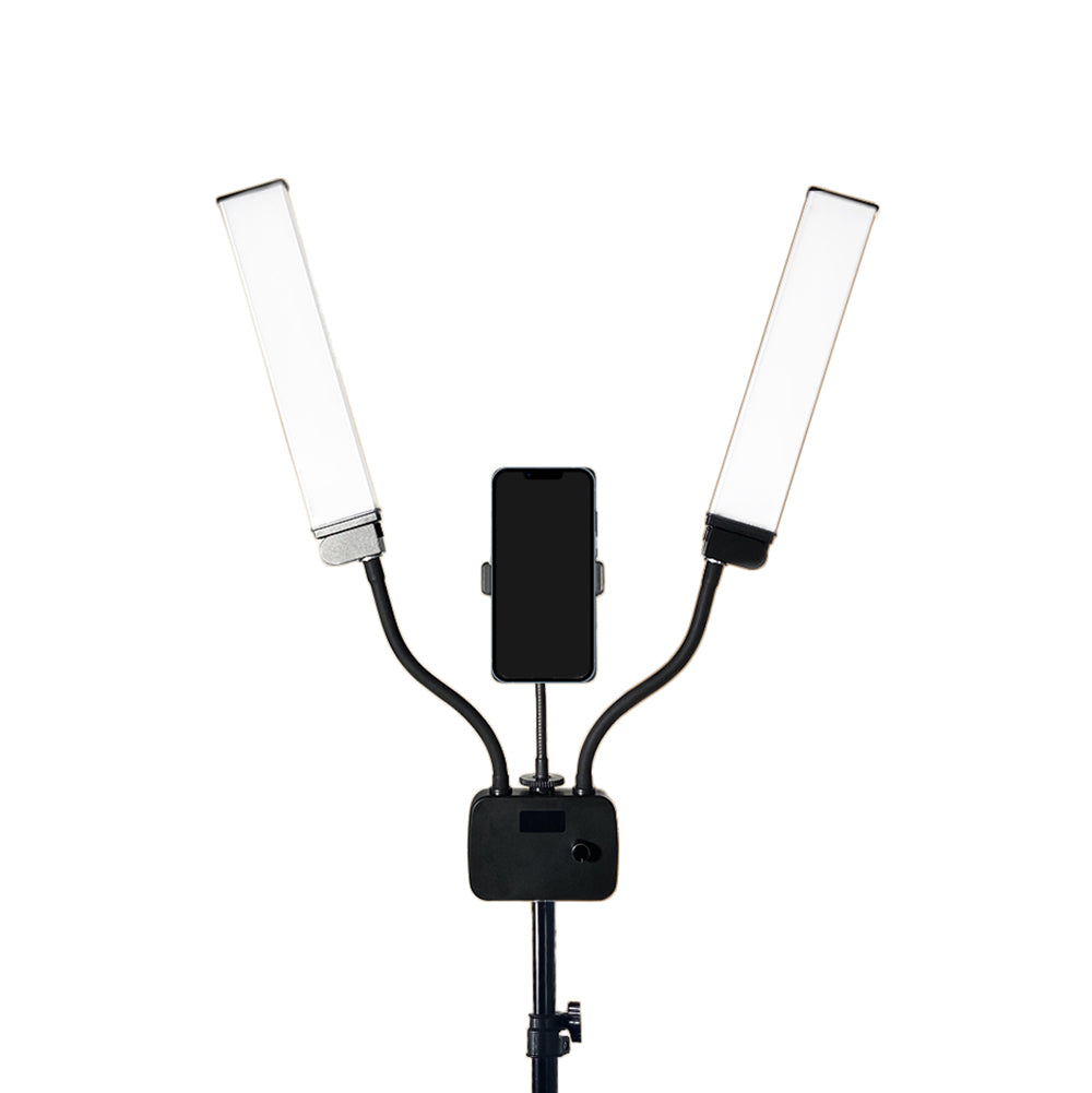 Zore AL45X Işıklı Telefon Tutucu Ring Light Siyah