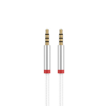 Zore AU-707 Braided Design Aux Audio Cable 3.5mm 1m Black 