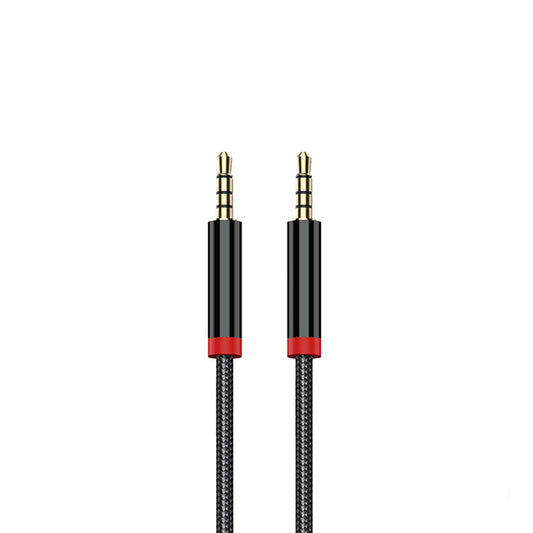 Zore AU-707 Braided Design Aux Audio Cable 3.5mm 1m Black 
