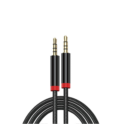 Zore AU-708 Örgü Tasarımlı Aux Audio Kablo 3.5mm 3m Siyah