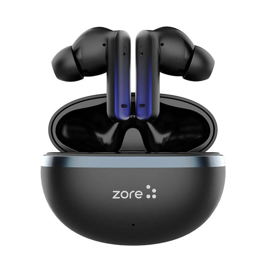 Zore BTK-ZR101 In-Ear Bluetooth Headphones with Active Noise Cancellation, ANC and ENC Technology, Black 