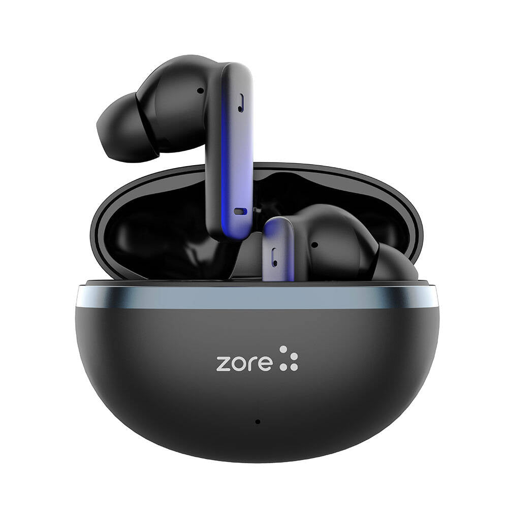 Zore BTK-ZR101 In-Ear Bluetooth Headphones with Active Noise Cancellation, ANC and ENC Technology, Black 