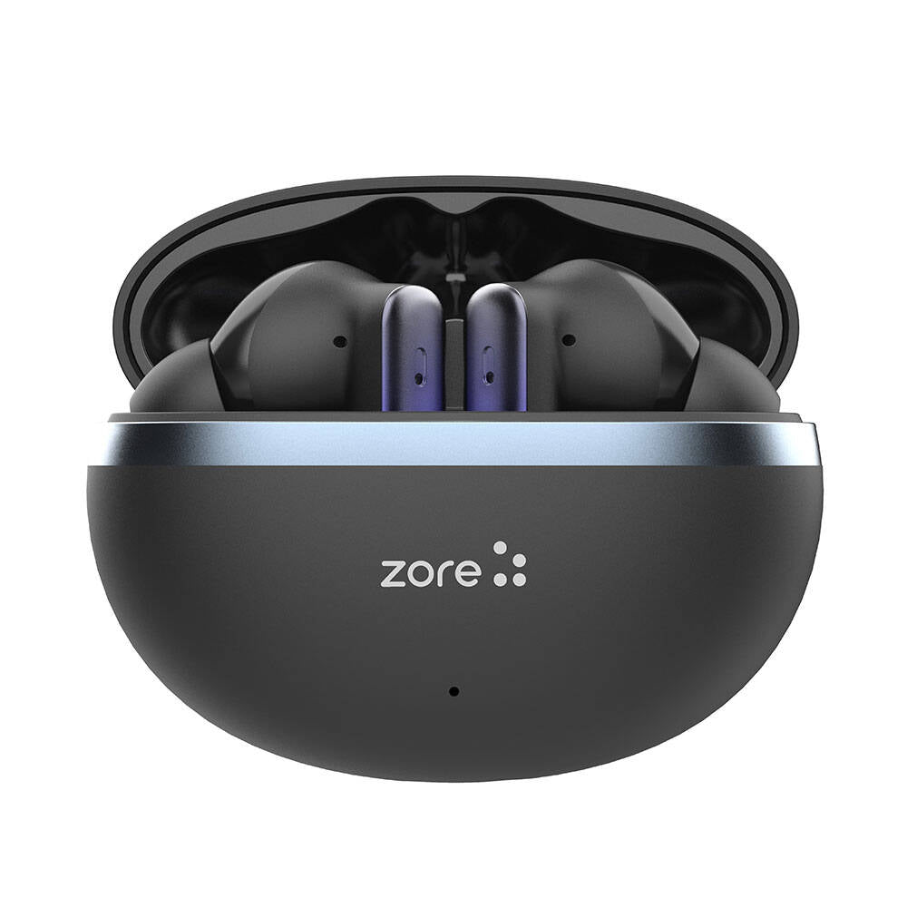 Zore BTK-ZR101 In-Ear Bluetooth Headphones with Active Noise Cancellation, ANC and ENC Technology, Black 