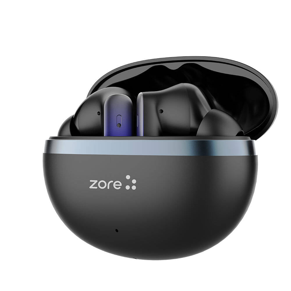 Zore BTK-ZR101 In-Ear Bluetooth Headphones with Active Noise Cancellation, ANC and ENC Technology, Black 