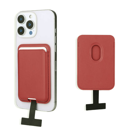 Zore CRD-09 Dahili Şarj Soket Aparatlı Magnetik PU Deri Kartlık Açık Pembe