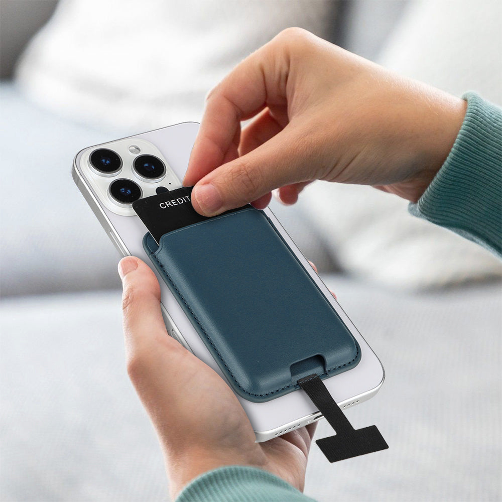 Zore CRD-09 Dahili Şarj Soket Aparatlı Magnetik PU Deri Kartlık Rose Gold