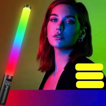 Zore H2 OLED Ekran Göstergeli RGB Led Işıklı Aydınlatma Çubuğu Siyah