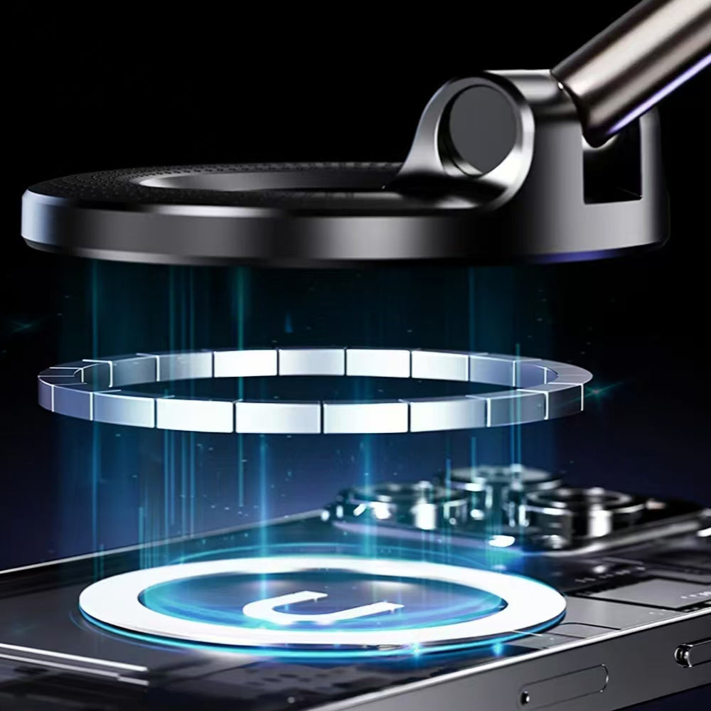 Zore K007 360 Degree Rotating Vacuum Magnetic Phone Holder Black 