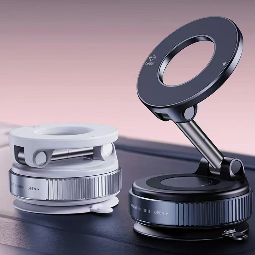 Zore K007 360 Degree Rotating Vacuum Magnetic Phone Holder Black 