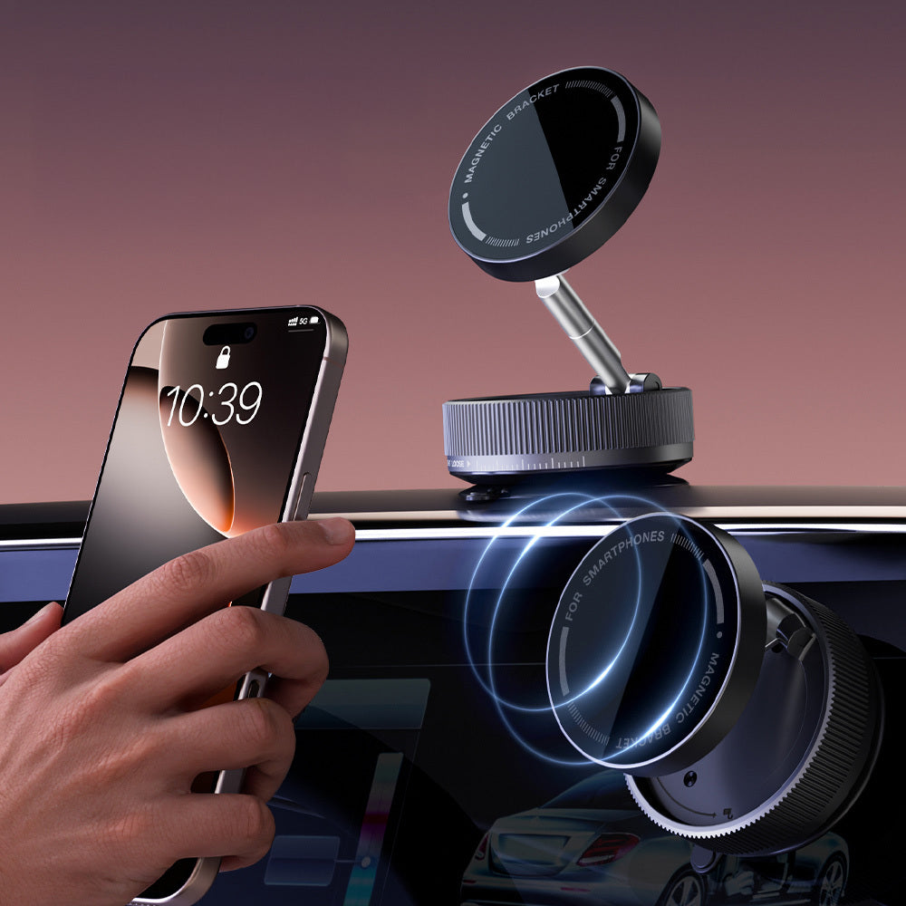 Zore K10A Vacuum Magnetic Phone Holder Black 