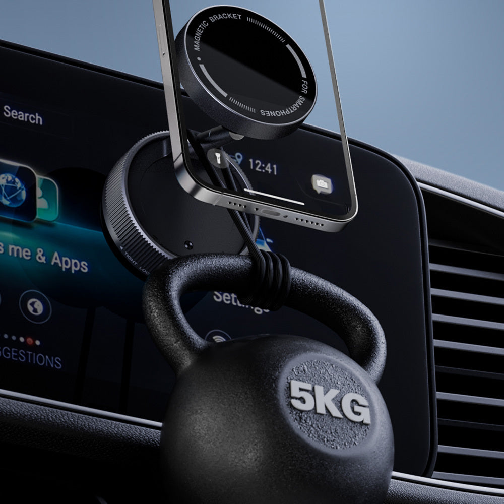 Zore K10A Vacuum Magnetic Phone Holder Black 