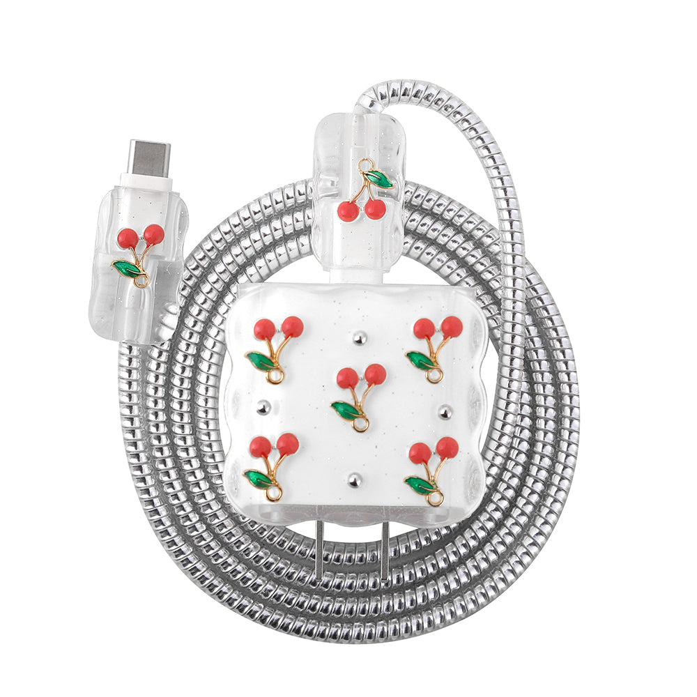 Zore Kutup Şarj Aleti Koruyucu 4in1 Set Kiraz