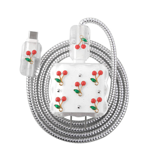 Zore Kutup Şarj Aleti Koruyucu 4in1 Set Kiraz