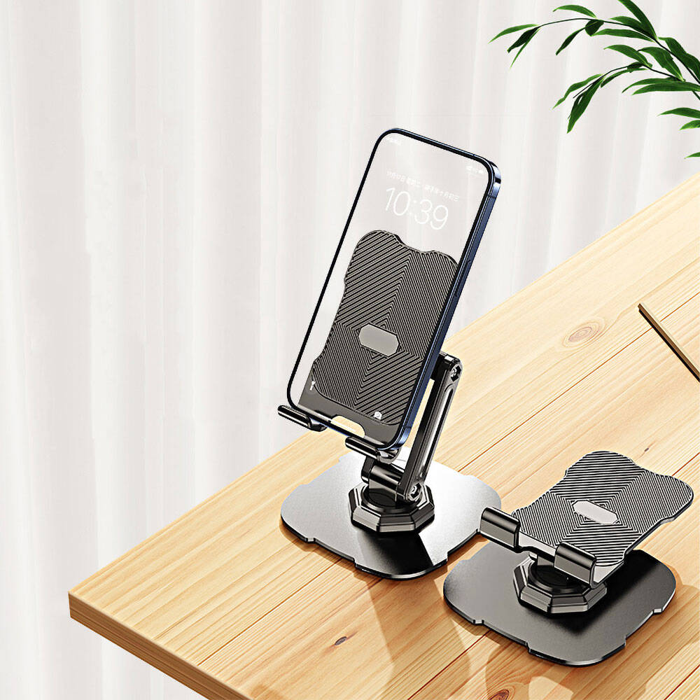 Zore L23 Dönebilen Başlıklı Telefon Ve Tablet Standı Siyah