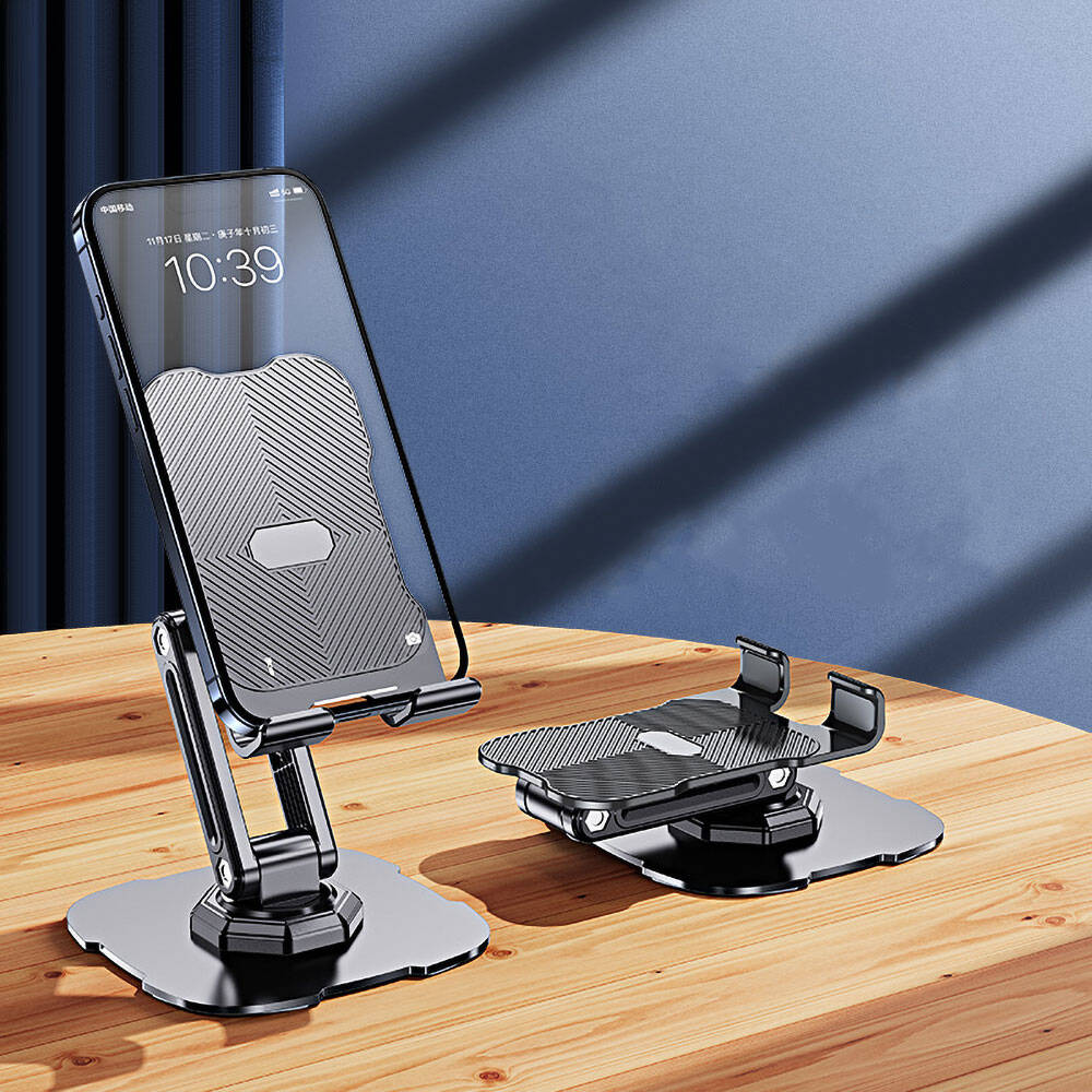Zore L23 Dönebilen Başlıklı Telefon Ve Tablet Standı Siyah