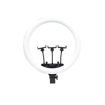 Zore MJ-18 Remote Control 45cm Illuminated Phone Holder Ring Light Black
