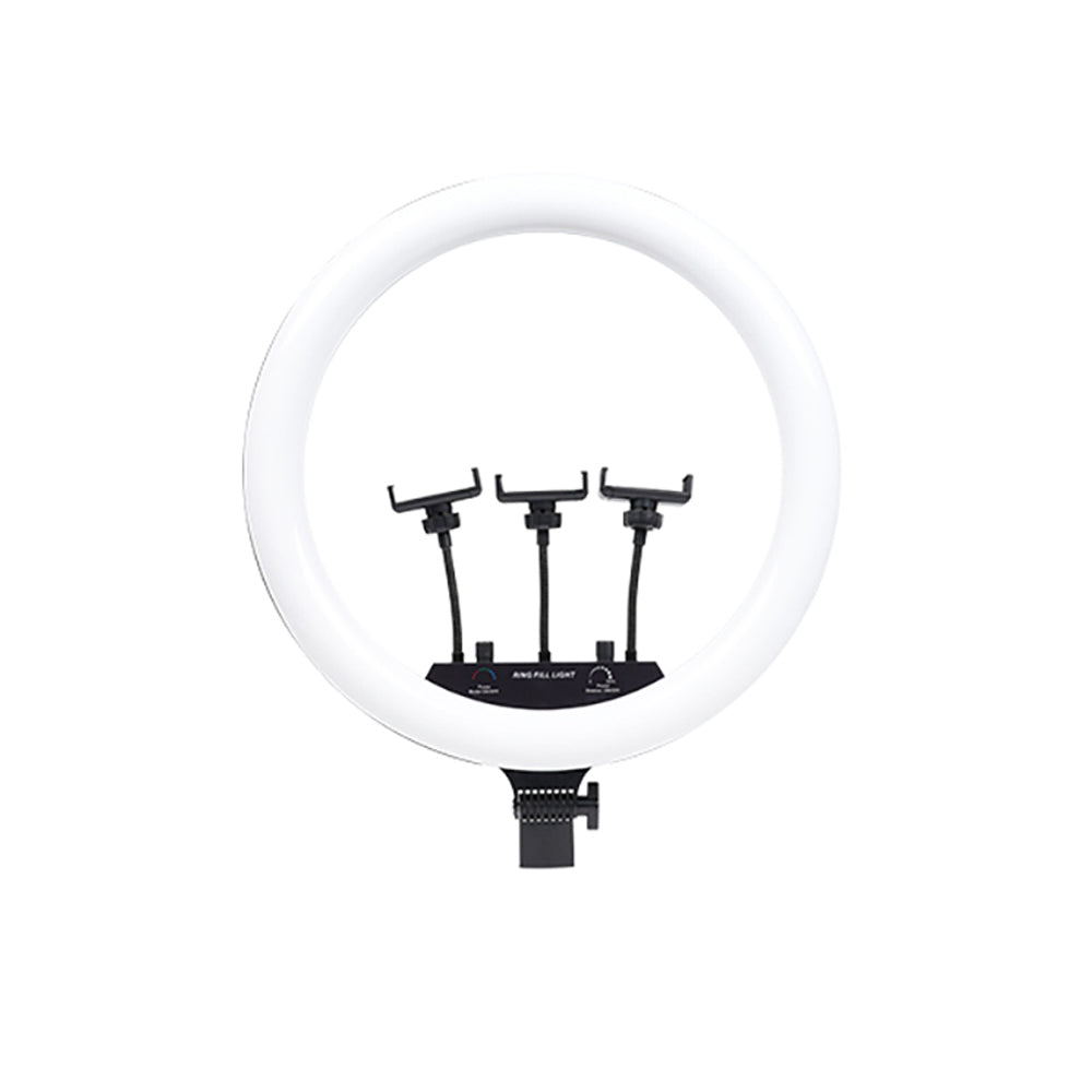 Zore MJ-18 Uzaktan Kumandalı 45cm Işıklı Telefon Tutucu Ring Light Siyah