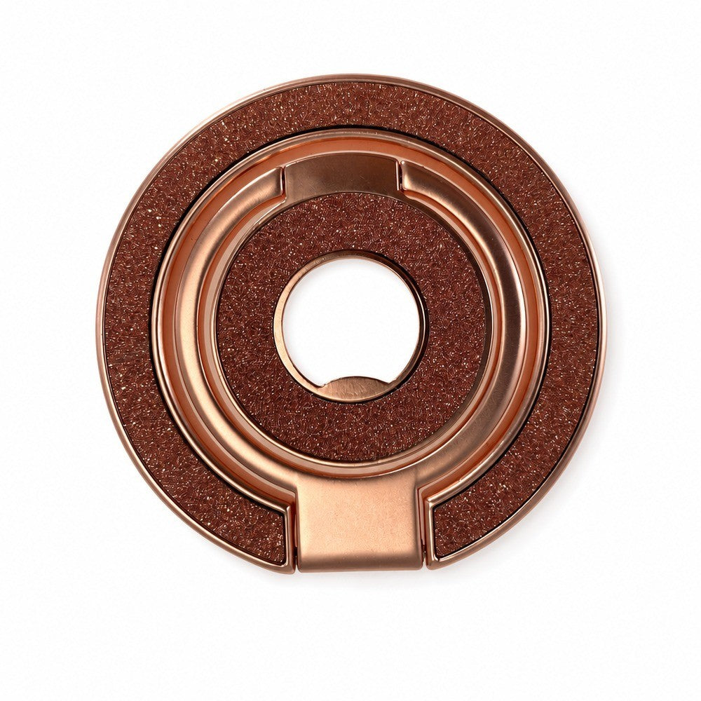 Zore Paris M102 Glitter Magnetik Ring Standlı Simli Telefon Tutucu