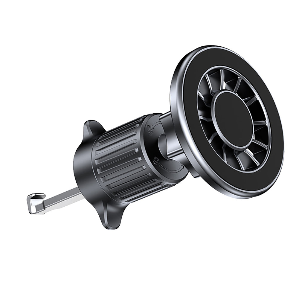 Zore YC-19 Magnetic 360 Degree Rotating Head Phone Holder Ventilation Design Black 