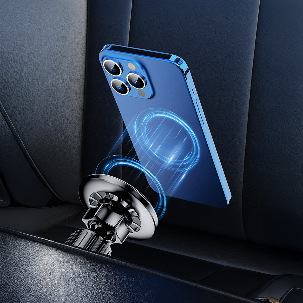 Zore YC-19 Magnetic 360 Degree Rotating Head Phone Holder Ventilation Design Black 